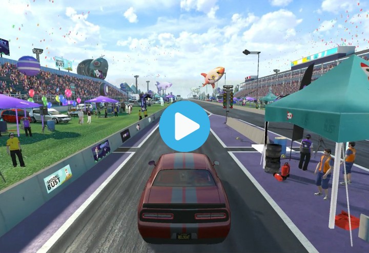 drag racing footage